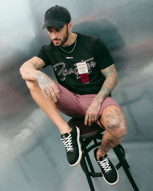 Polo Hombre System Negro