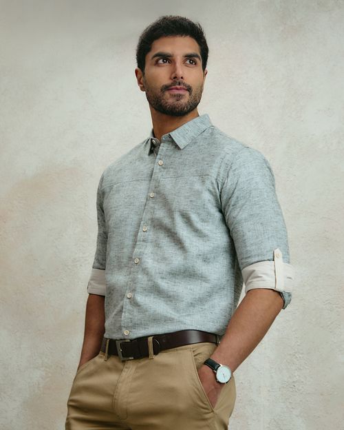 Camisa Hombre Pedro Verde Trellis