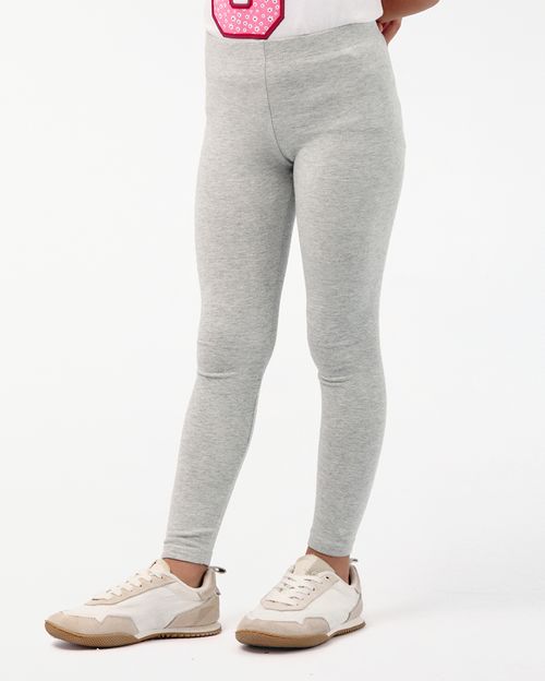 Legging Pack x 2 Niña Bella Niquel Poly/Rosado Clavel