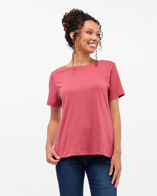 Polo Mujer Elsa Palo Rosa Garnet