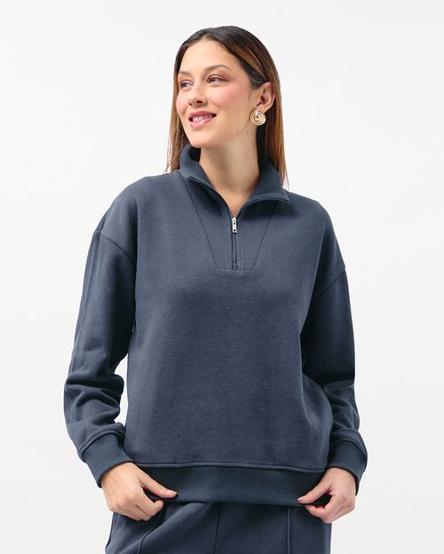 Polera Mujer Serene Gris Noche