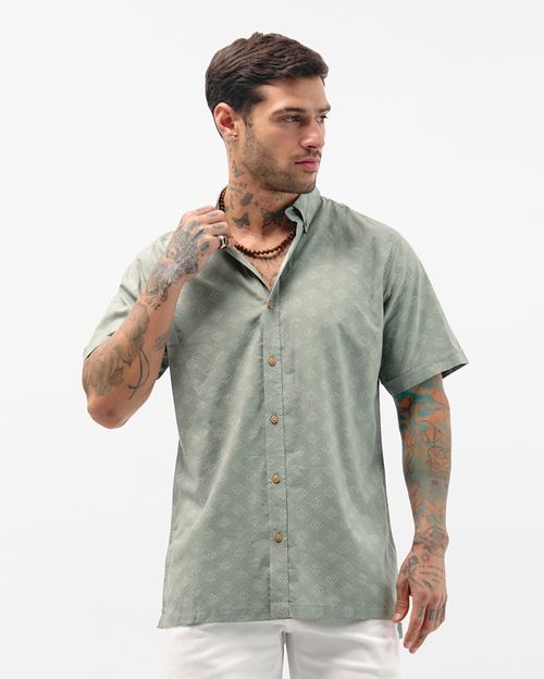 Camisa Hombre Tulum Verde Pad