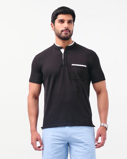 Polo Hombre Gaibor Negro