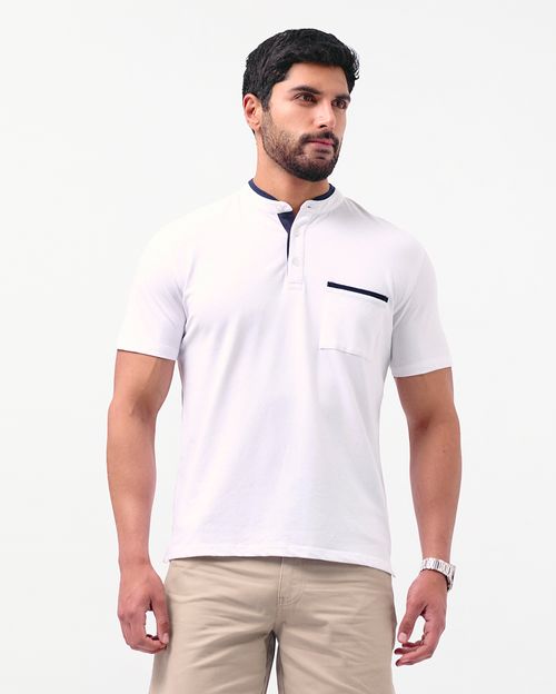 Polo Hombre Gaibor Blanco Óptico