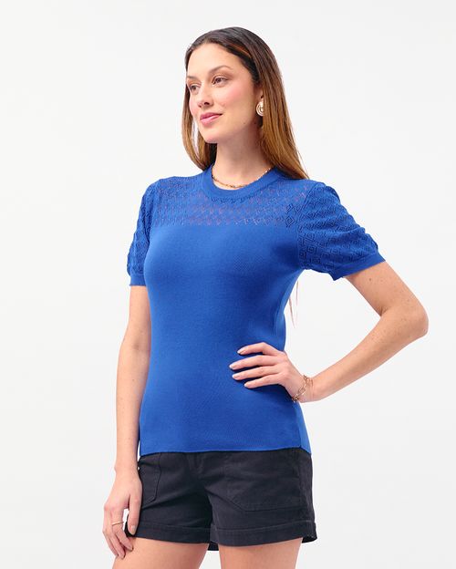 Polo Mujer Criss Azulino Brillante