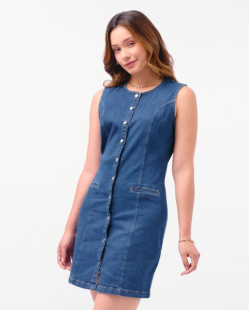 Vestido Denim Mujer Daylin Total Dirty Stone