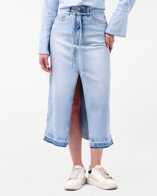 Falda Denim Mujer Zahori Total Sky
