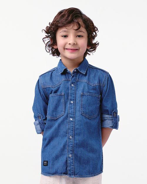 Camisa Niño Maximo Dark Wash