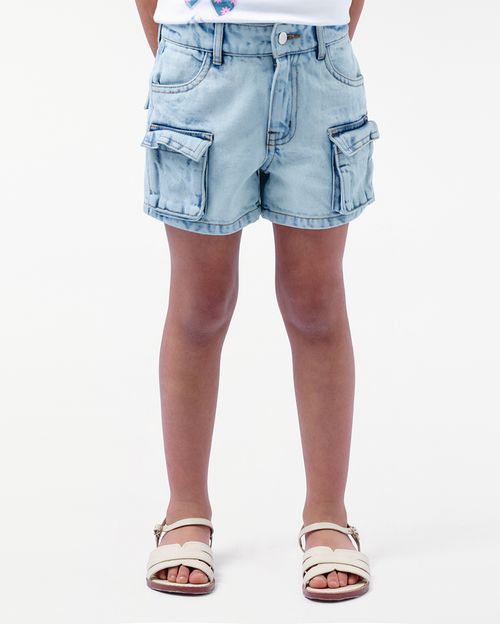 Short Denim Niña Vilma Light Wash