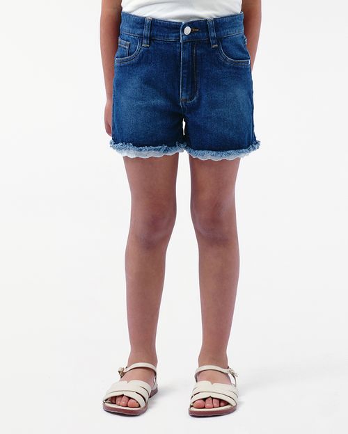 Short Denim Niña Samantha Dark Wash