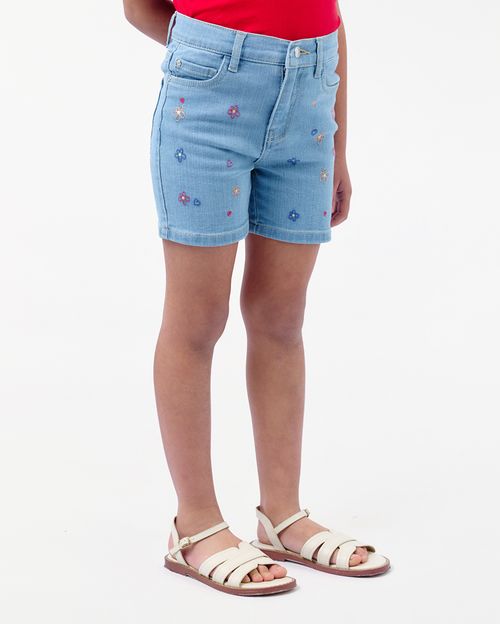 Short Denim Niña Indira Light Wash