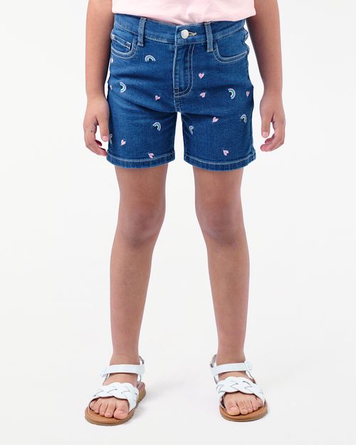 Short Denim Niña Indira Blue Wash