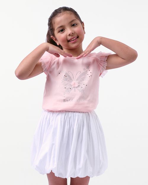 Polo Niña Selena Rosado Wood