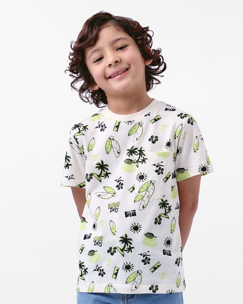 Polo Niño Javier Crema Pastel