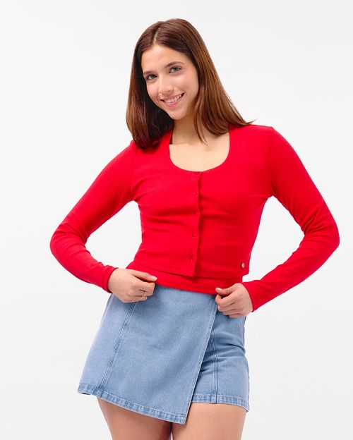 Polo Mujer Paloma Rojo