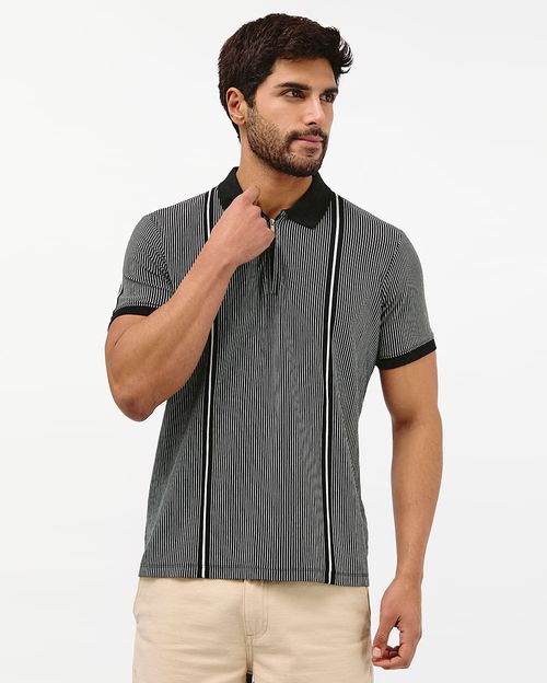 Polo Cuello Camisa Hombre Gustav Negro