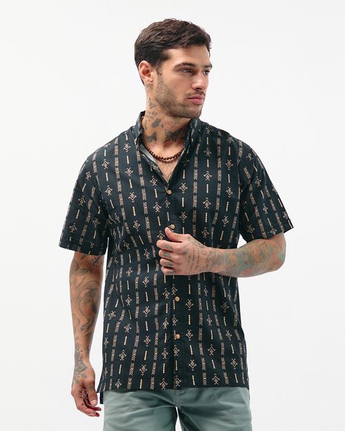 Camisa Hombre Tulum Negro