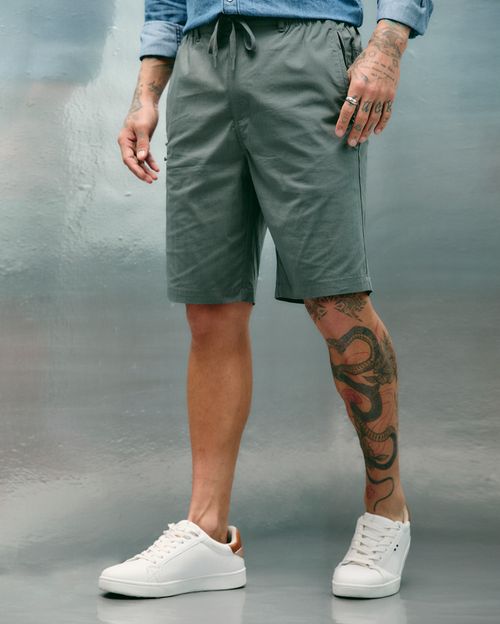 Bermuda Hombre Anfib Plomo Castor