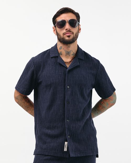 Camisa Hombre Ray Azul Pageant