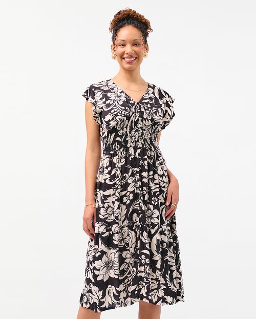 Vestido Mujer Leonor Print11 Negro
