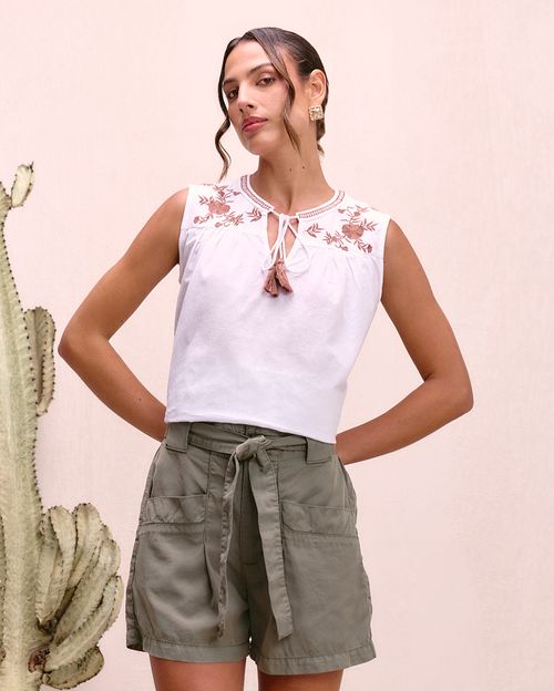 Top Mujer Giulia Blanco Optico