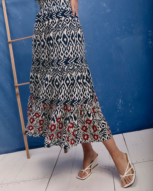 Falda Mujer Paola Azul Náutico