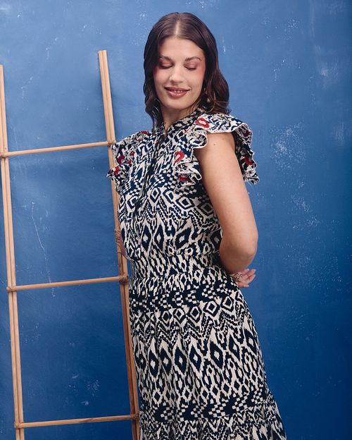 Blusa Mujer Danna Azul Náutico