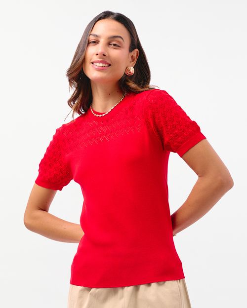 Polo Mujer Criss Rojo Rubi