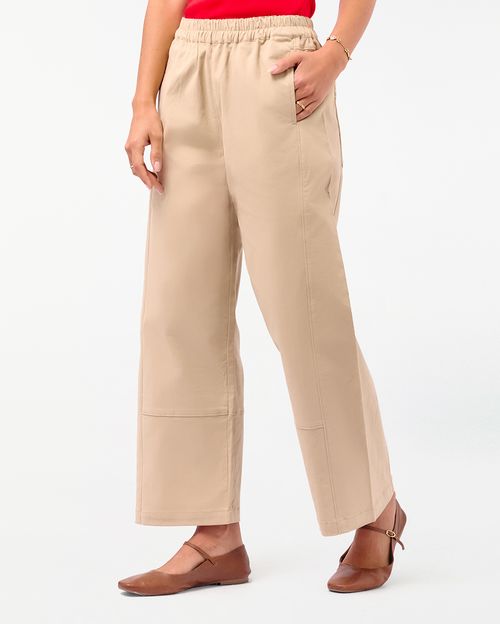 Pantalón Mujer Melissa Beige Crema