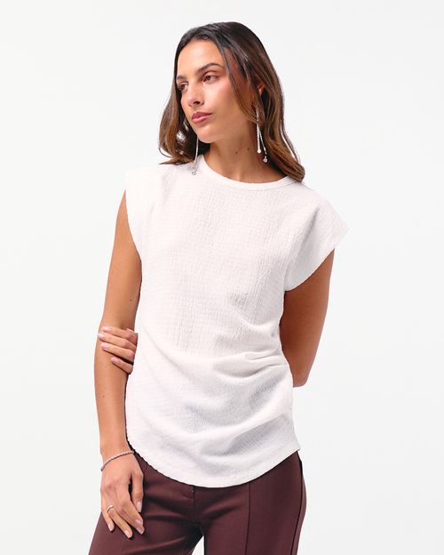 Blusa Mujer Less Blanco Optico