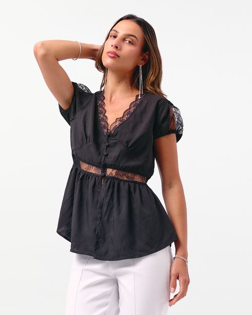 Blusa Mujer Sabrina Negro