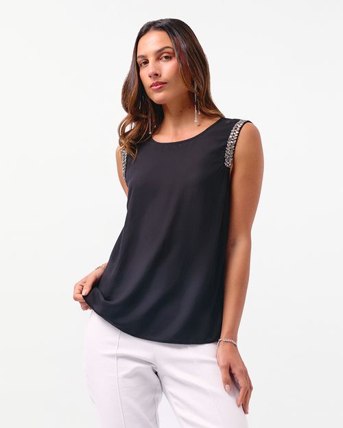 Top Mujer Nati Negro