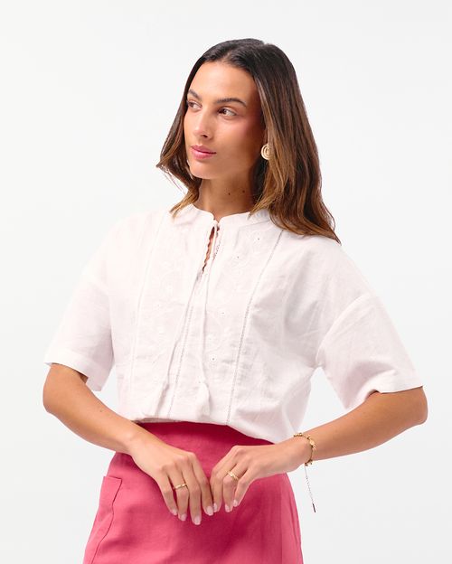 Blusa Mujer Grace Blanco Optico