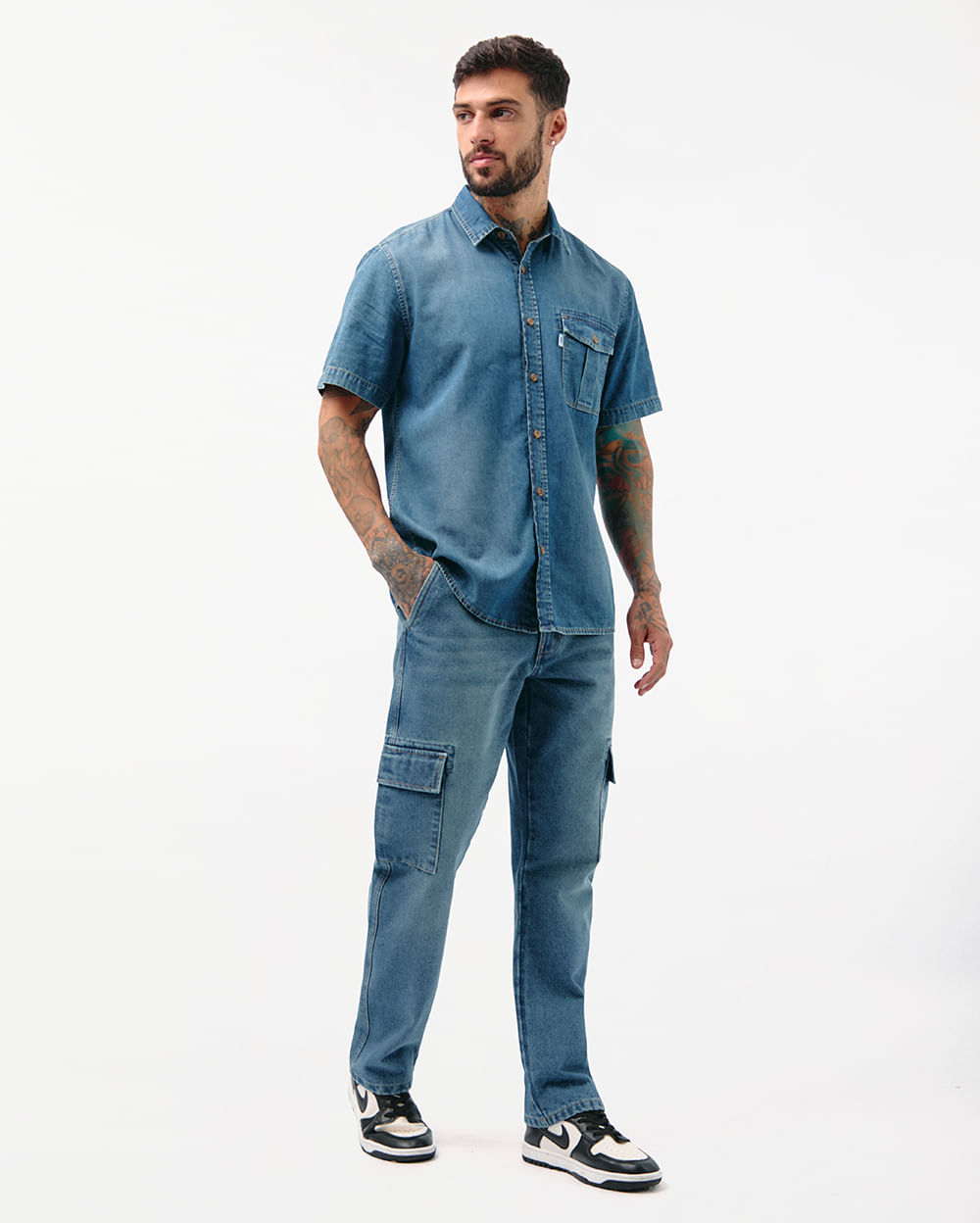 Camisa-Hombre-Lucca-Total-Dirty-Green-M