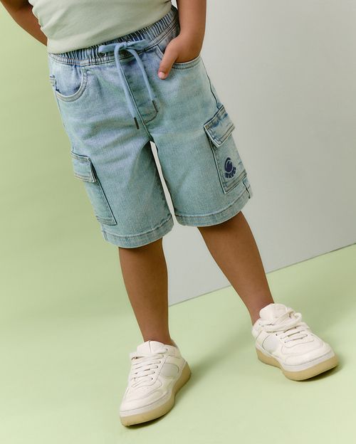 Bermuda Denim Niño Olio Bleach