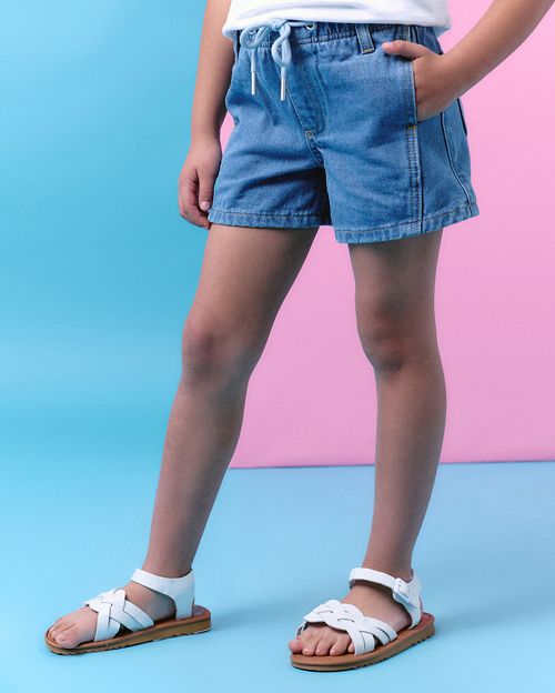 Short Niña Mafalda Light Wash