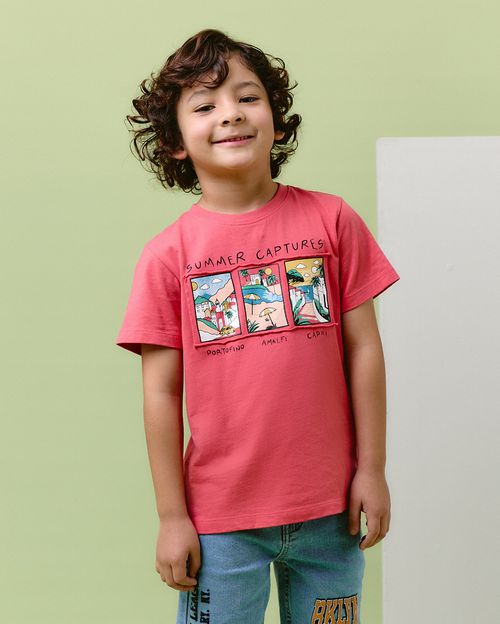 Polo Niño Jack Coral Siena