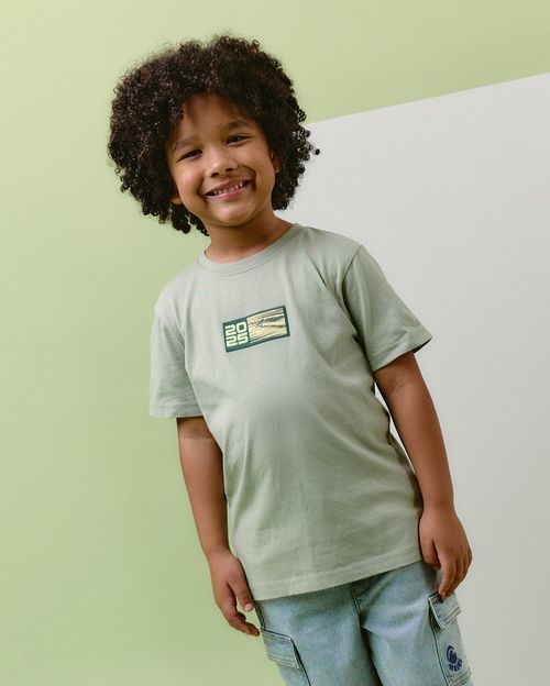 Polo Niño Kenzo Verde Wave