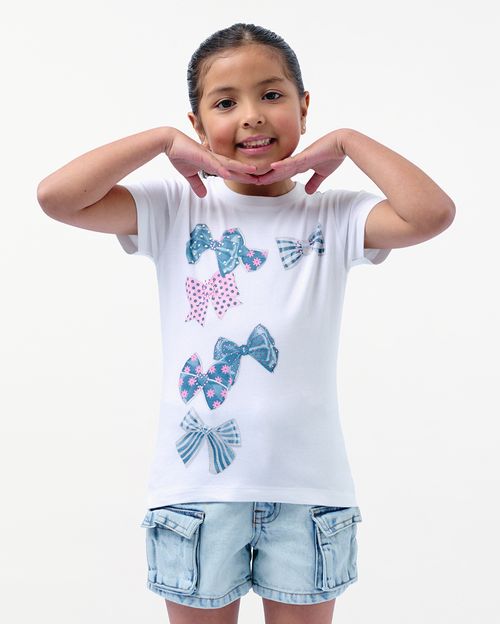 Polo Niña Lazy Blanco