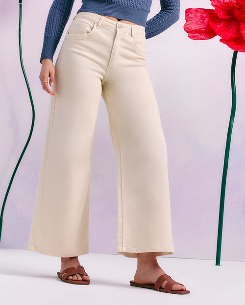Pantalón Mujer Minerva Crema