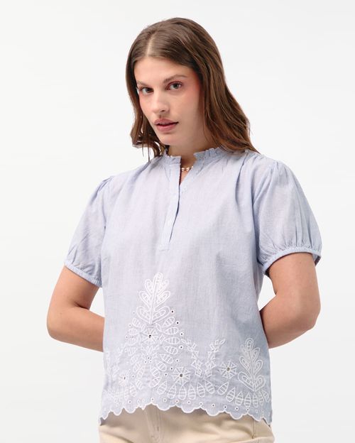 Blusa Mujer Claudia Azul Lava