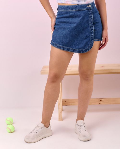 Falda Mujer Mely Medium Wash