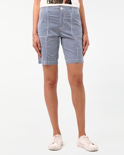 Bermuda Mujer Margaret Print Azul Atlántico