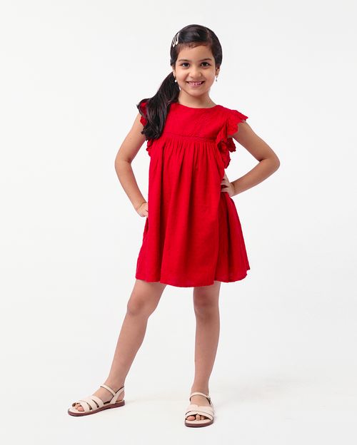 Vestido Niña Lolita Rojo America