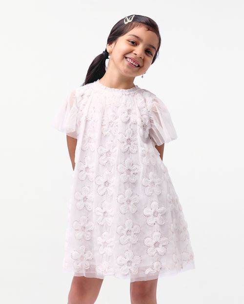 Vestido Niña Teresa Blanco