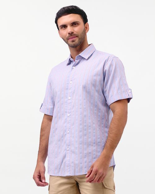 Camisa Hombre Eros Celeste Agua