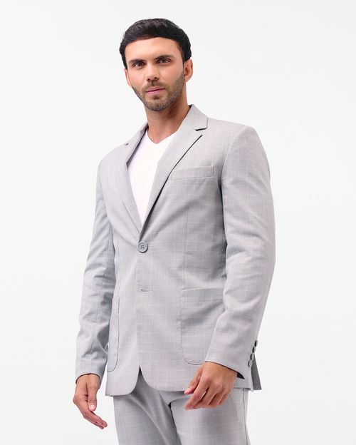 Blazer Hombre Moises Gris Claro