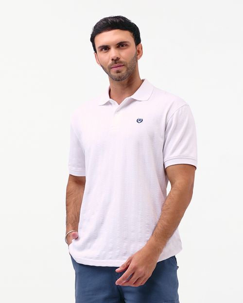 Polo Cuello Camisa Hombre Taylor Blanco Optico