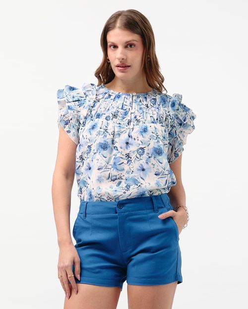 Blusa Mujer Floripa Azul Peacoat