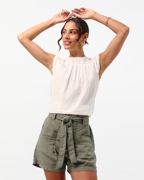 Blusa Mujer Maroma Blanco Optico